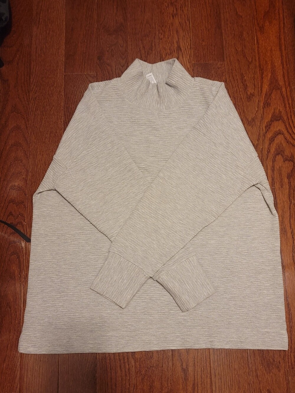 Women's 90 Degrees Light Gray Mock Neck Sweater